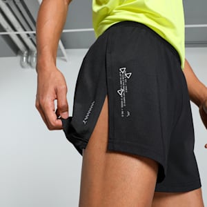 Men's Knit 3" Split Running Shorts, PUMA Black, extralarge-IND